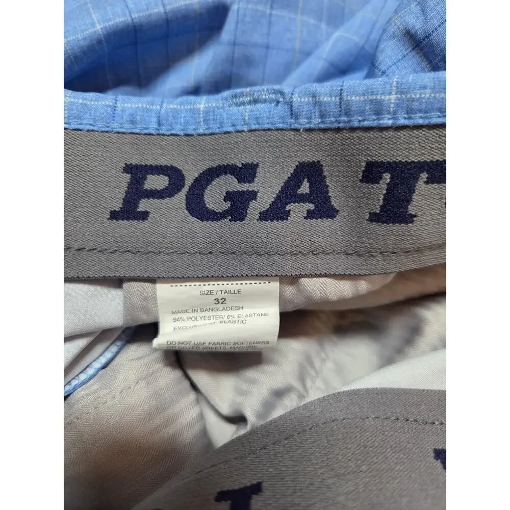 pga tour golf shorts Mens Blue Size Blue Plaid